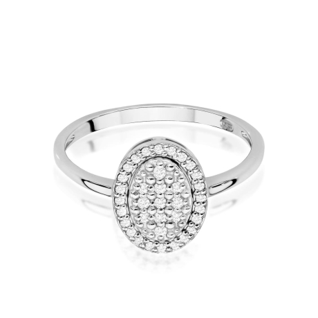 Przejdź do produktu Pierścionek zaręczynowy z białego złota z diamentami 0,20ct Fire Of Love