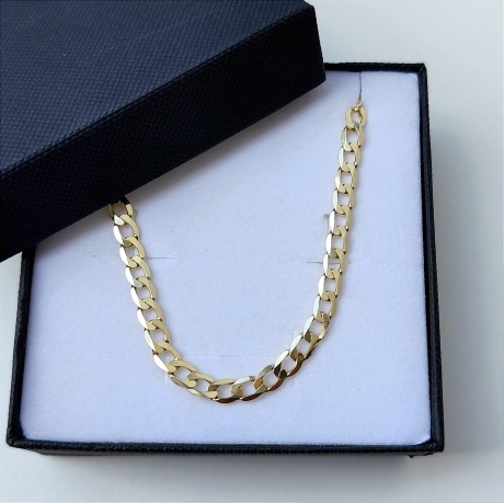 Przejdź do produktu Łańcuszek złoty - pancerka - 50cm - 5,0mm (waga: 13,41g)