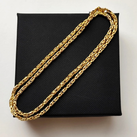 Przejdź do produktu Łańcuszek złoty - królewski - 50cm - 2,5mm (waga: 10,12g) 