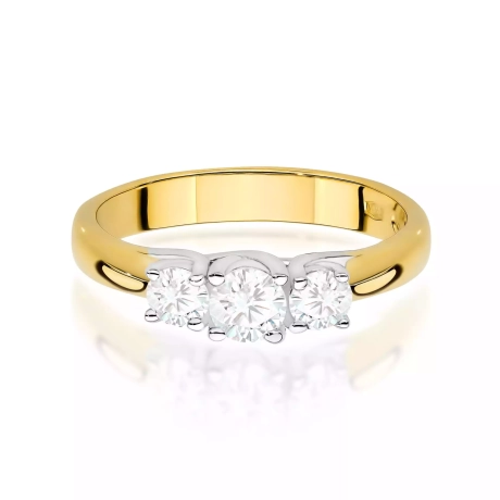Przejdź do produktu Pierścionek BW0344 Diament Laboratoryjny 0,25ct żółte złoto 
