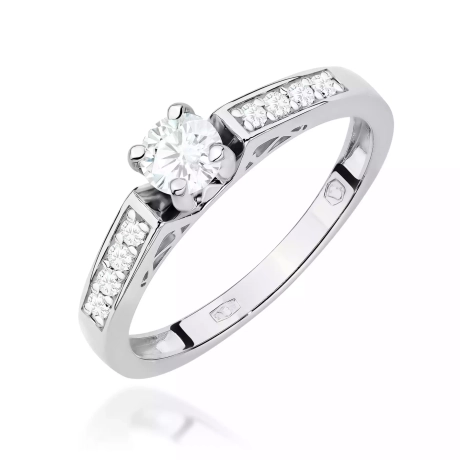 Przejdź do produktu Pierścionek BW0198 Diament Laboratoryjny 0,30ct białe złoto