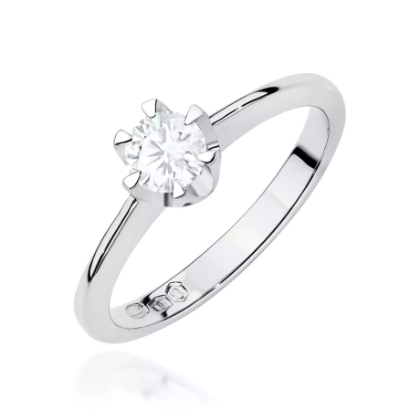 Przejdź do produktu Pierścionek BW0220 Diament Laboratoryjny 0,50ct białe złoto