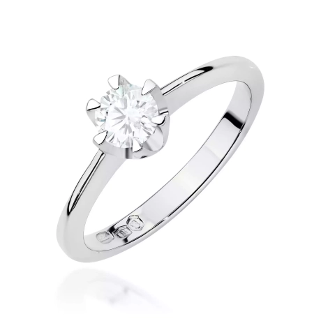 Przejdź do produktu Pierścionek BW0220 Diament Laboratoryjny 0,70ct białe złoto