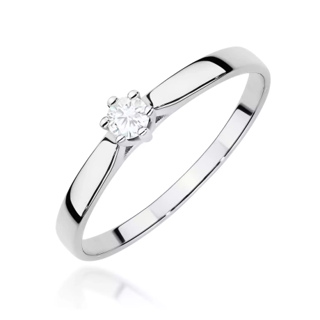 Przejdź do produktu Pierścionek BW0222 Diament Laboratoryjny 0,10ct białe złoto 