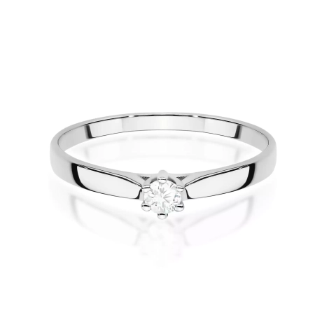 Przejdź do produktu Pierścionek BW0222 Diament Laboratoryjny 0,10ct białe złoto 