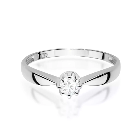 Przejdź do produktu Pierścionek BW0228 Diament Laboratoryjny 0,15ct białe złoto