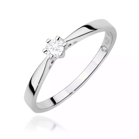Przejdź do produktu Pierścionek BW0229 Diament Laboratoryjny 0,10ct białe złoto