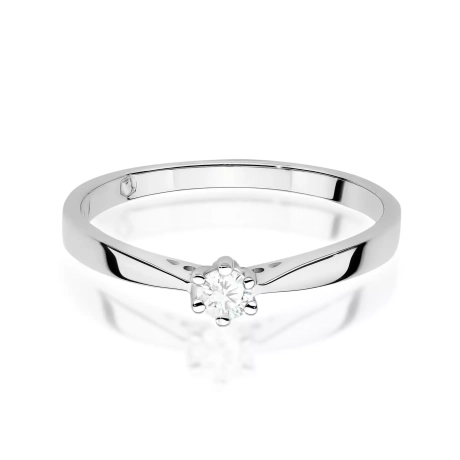 Przejdź do produktu Pierścionek BW0229 Diament Laboratoryjny 0,10ct białe złoto