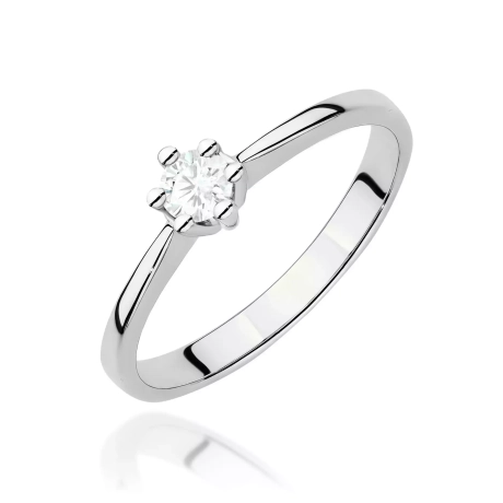 Przejdź do produktu Pierścionek BW0256 Diament Laboratoryjny 0,15ct białe złoto