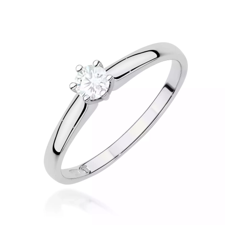 Przejdź do produktu Pierścionek BW0317 Diament Laboratoryjny 0,20ct białe złoto