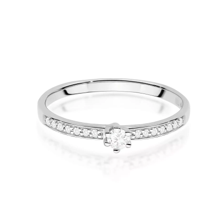 Przejdź do produktu Pierścionek BW0459 Diament Laboratoryjny 0,10ct białe złoto 