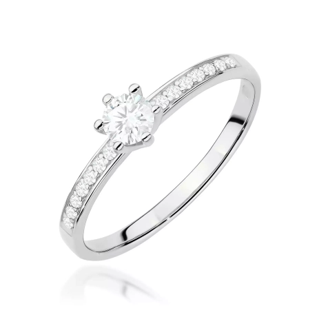 Przejdź do produktu  Pierścionek BW0459 Diament Laboratoryjny 0,25ct białe złoto