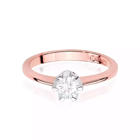Przejdź do produktu Pierścionek BW0220 Diament Laboratoryjny 0,70ct różowe złoto 