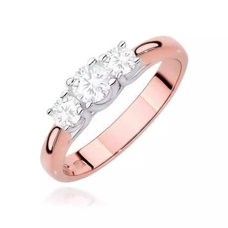 Przejdź do produktu Pierścionek BW0344 Diament Laboratoryjny 0,25ct różowe złoto 