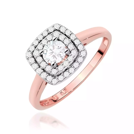 Przejdź do produktu Pierścionek BW0345 Diament Laboratoryjny 0,30ct różowe złoto