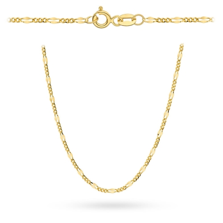 Przejdź do produktu Łańcuszek złoty pr. 585 - splot figaro gucci 45cm (Gramatura: 1.99)