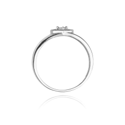 Pierścionek zaręczynowy z białego złota z diamentem 0,10ct Fire Of Love BW-001-0,10ct-b