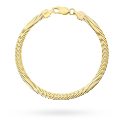 Bransoletka złota żmijka - 4,2mm