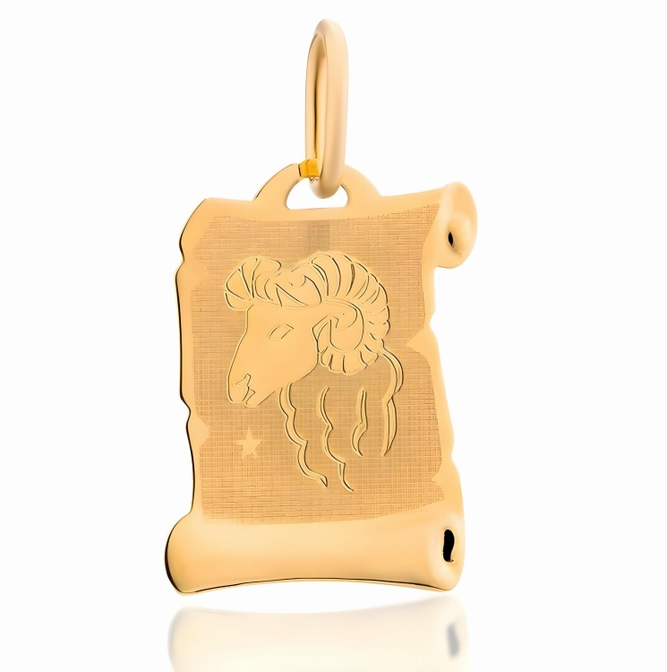 Zawieszka znak zodiaku baran na papirusie