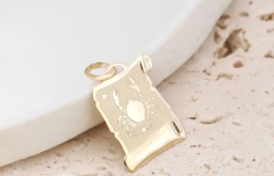 Zawieszka znak zodiaku rak na papirusie-585