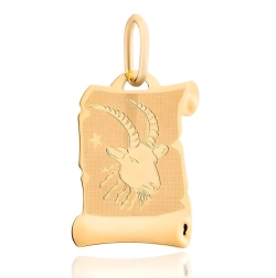 Zawieszka znak zodiaku koziorożec na papirusie