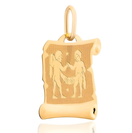 Przejdź do produktu Zawieszka znak zodiaku bliźnięta na papirusie (Gramatura: 0.44)