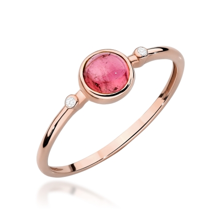 Przejdź do produktu Pierścionek z różowego złota z różowym turmalinem 0,60ct Fire Of Love 
