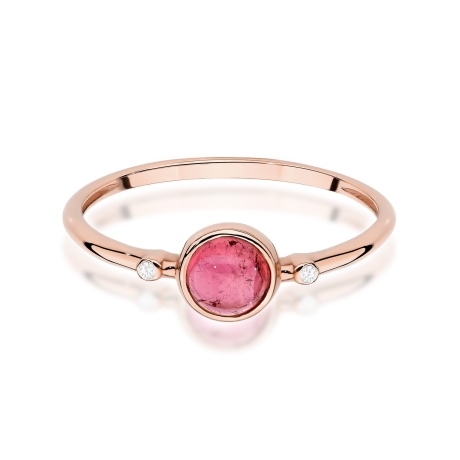Przejdź do produktu Pierścionek z różowego złota z różowym turmalinem 0,60ct Fire Of Love 