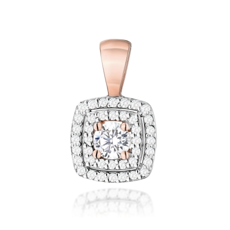 Przejdź do produktu Zawieszka BZ0506 z Diamentami Laboratoryjnymi różowe złoto 