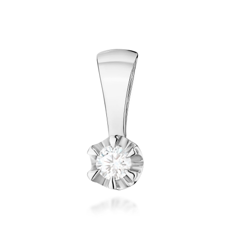 Przejdź do produktu Zawieszka BZ0032 Diament Laboratoryjny 0,10ct białe złoto