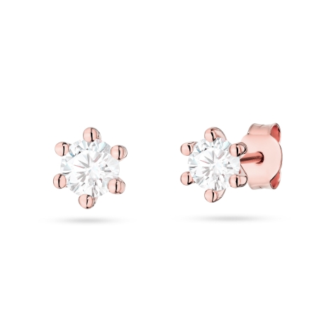 Przejdź do produktu Kolczyki BK0222 Diament Laboratoryjny 2 x 0,30ct różowe złoto