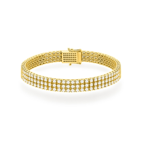 Przejdź do produktu Bransoletka BR0035 z diamentami laboratoryjnymi żółte złoto