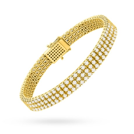 Przejdź do produktu Bransoletka BR0035 z diamentami laboratoryjnymi żółte złoto