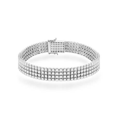 Przejdź do produktu Bransoletka BR0036 z diamentami laboratoryjnymi białe złoto