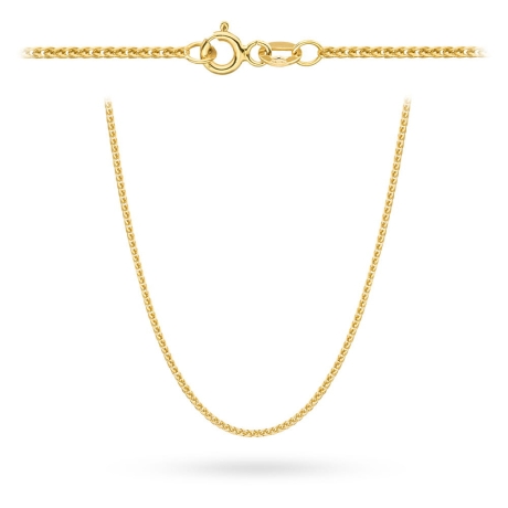 Przejdź do produktu Łańcuszek złoty pr. 585 - splot lisi ogon 42cm (Gramatura: 1.47)