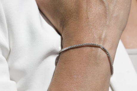 Przejdź do produktu Bransoletka z białego złota 585 z diamentami 1,07ct The Diamonds B39150