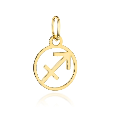 Przejdź do produktu  Zawieszka złota znak zodiaku STRZELEC 