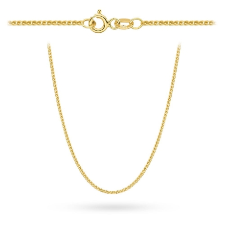 Przejdź do produktu Łańcuszek złoty - lisi ogon - 40cm - 0,8mm (waga: 1,100g)