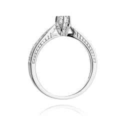 Pierścionek zaręczynowy z białego złota z diamentami 0,30ct Fire Of Love BW-202-b