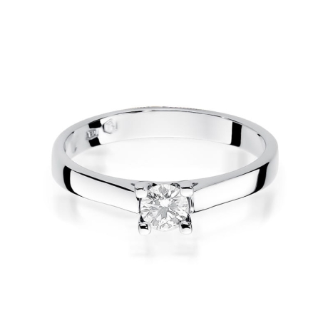 Przejdź do produktu Pierścionek zaręczynowy z białego złota z diamentem 0,30ct Fire Of Love