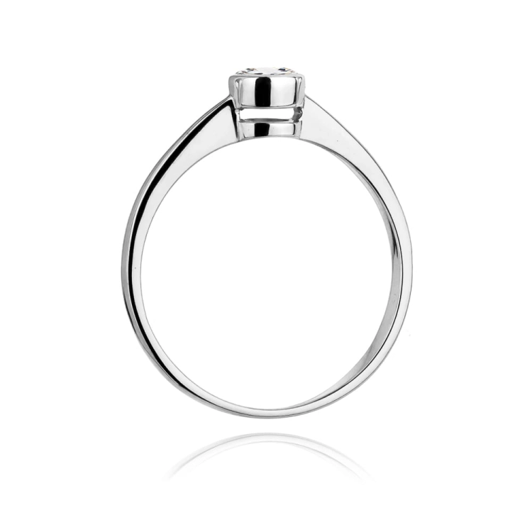 Pierścionek zaręczynowy z białego złota z diamentem 0,25ct Fire Of Love BW-224B-0,25ct-b