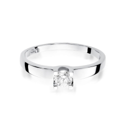 Pierścionek zaręczynowy z białego złota z diamentem 0,30ct Fire Of Love BW-225B-0,30ct-b