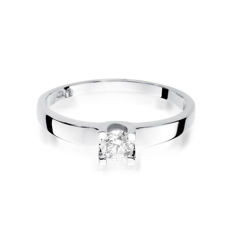 Pierścionek zaręczynowy z białego złota z diamentem 0,30ct Fire Of Love BW-225B-0,30ct-b