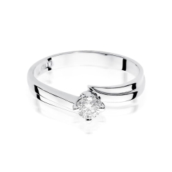 Pierścionek zaręczynowy z białego złota z diamentem 0,30ct Fire Of Love BW-231B-0,30ct-b