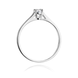 Pierścionek zaręczynowy z białego złota z diamentem 0,20ct Fire Of Love BW-240-b