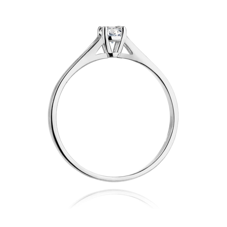 Pierścionek zaręczynowy z białego złota z diamentem 0,20ct Fire Of Love BW-240-b