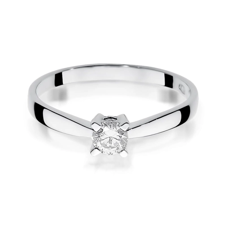Pierścionek zaręczynowy z białego złota z diamentem 0,20ct Fire Of Love BW-242-b