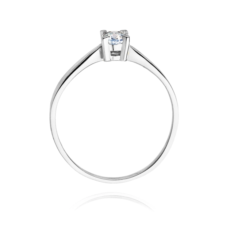 Pierścionek zaręczynowy z białego złota z diamentem 0,20ct Fire Of Love BW-242-b