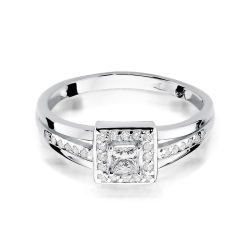 Pierścionek zaręczynowy z białego złota z diamentami 0,29ct Fire Of Love BW-271-diamenty-b