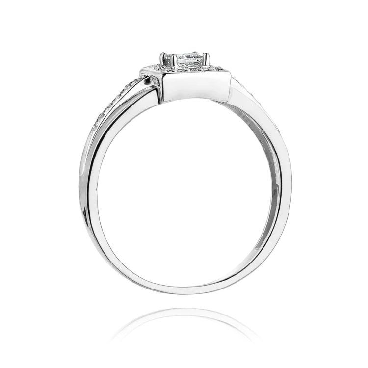 Pierścionek zaręczynowy z białego złota z diamentami 0,29ct Fire Of Love BW-271-diamenty-b